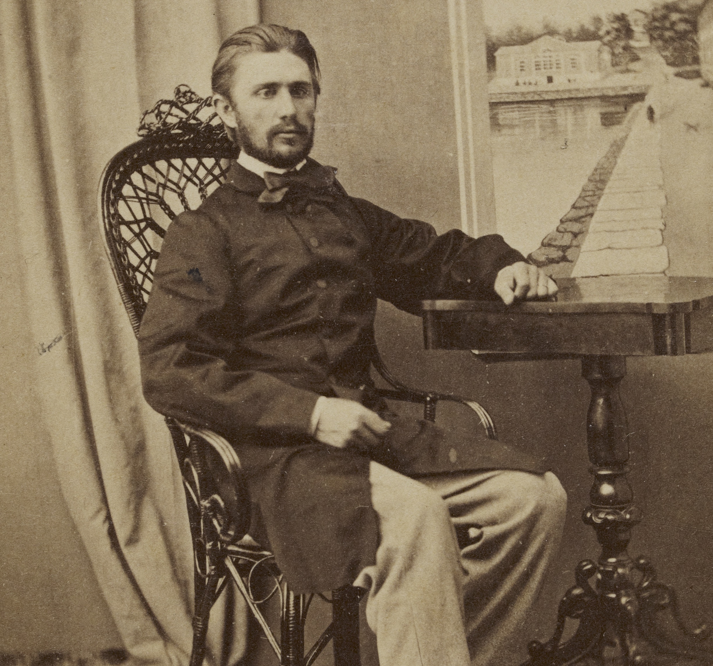 Photo of Donner, sitting on a chair